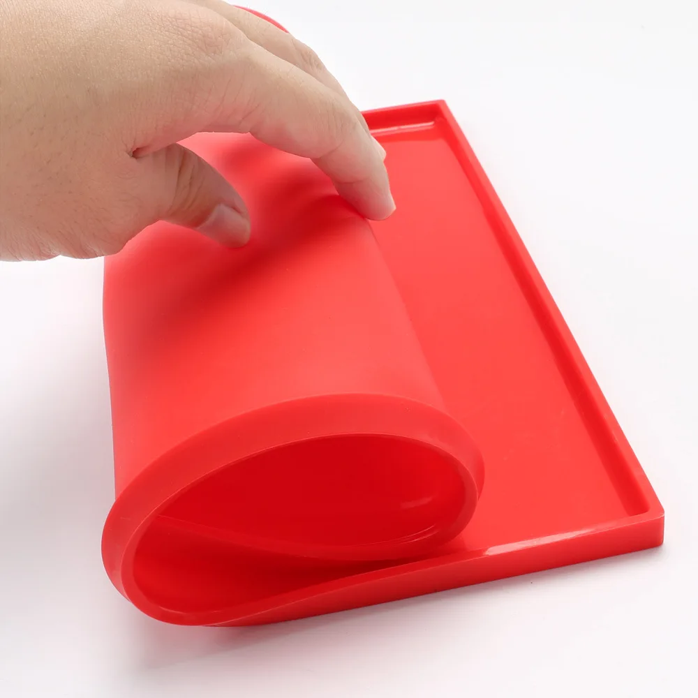1Pcs Baking Tool Swiss Roll Mat Non stick Silicone Cake Rolls Sushi Roller Maker Mould Color