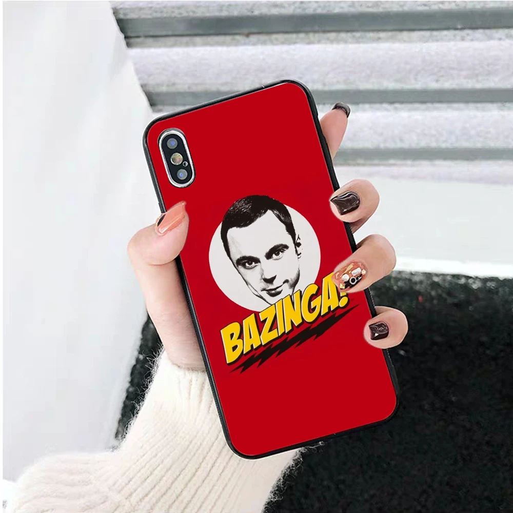 Силиконовый чехол Bazinga The Big Bang Theory tv для iPhone 5 5S 6 6S Plus 7 8 11 Pro X XS Max XR