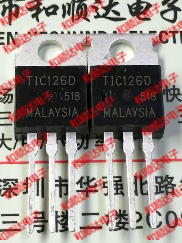 

Free shipping 10pcs/lot TIC126D TO-220 400V 12A new original