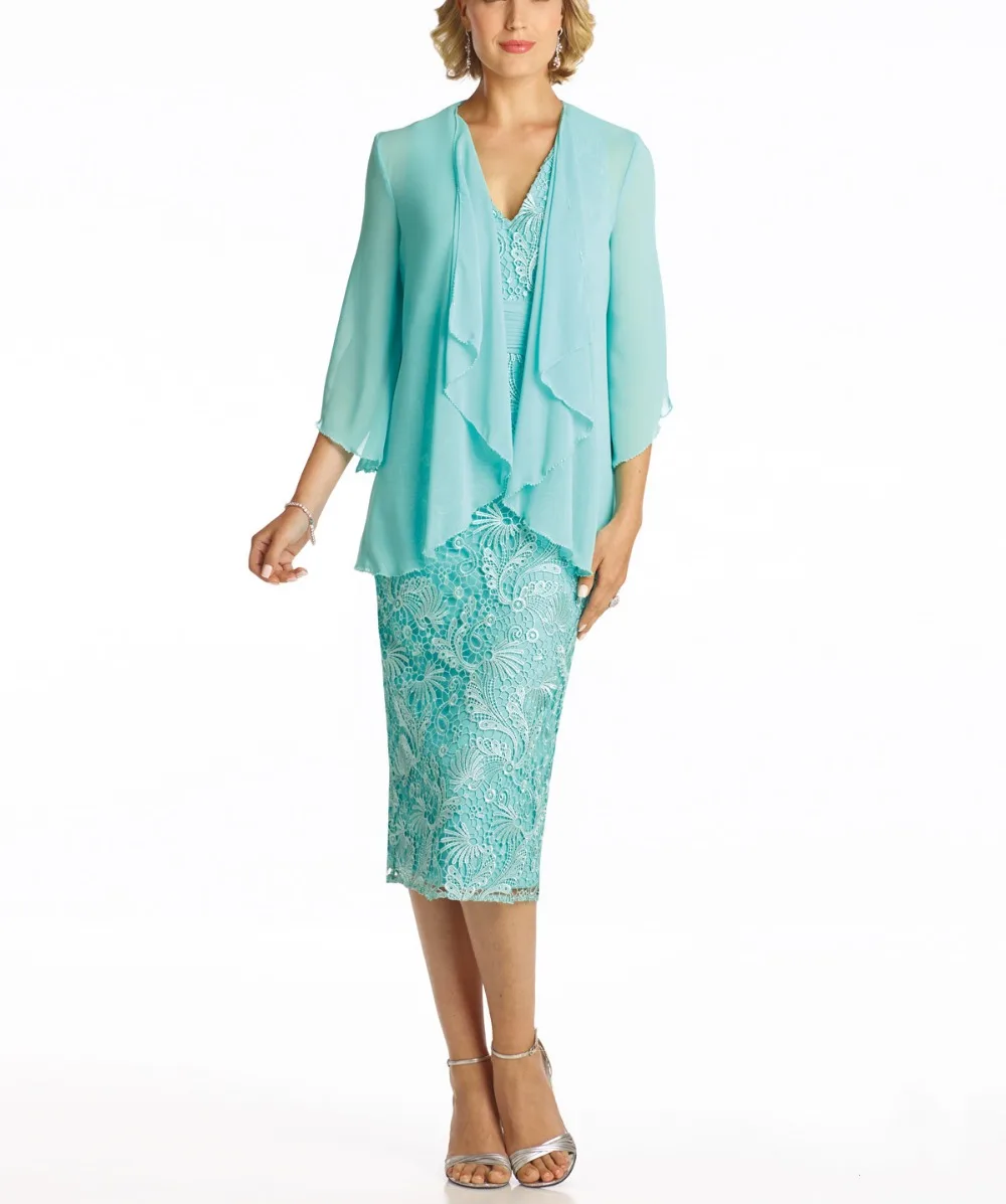 Mint Green Mother Of The Bride Dresses With Jacket Plus Size 2016 ...