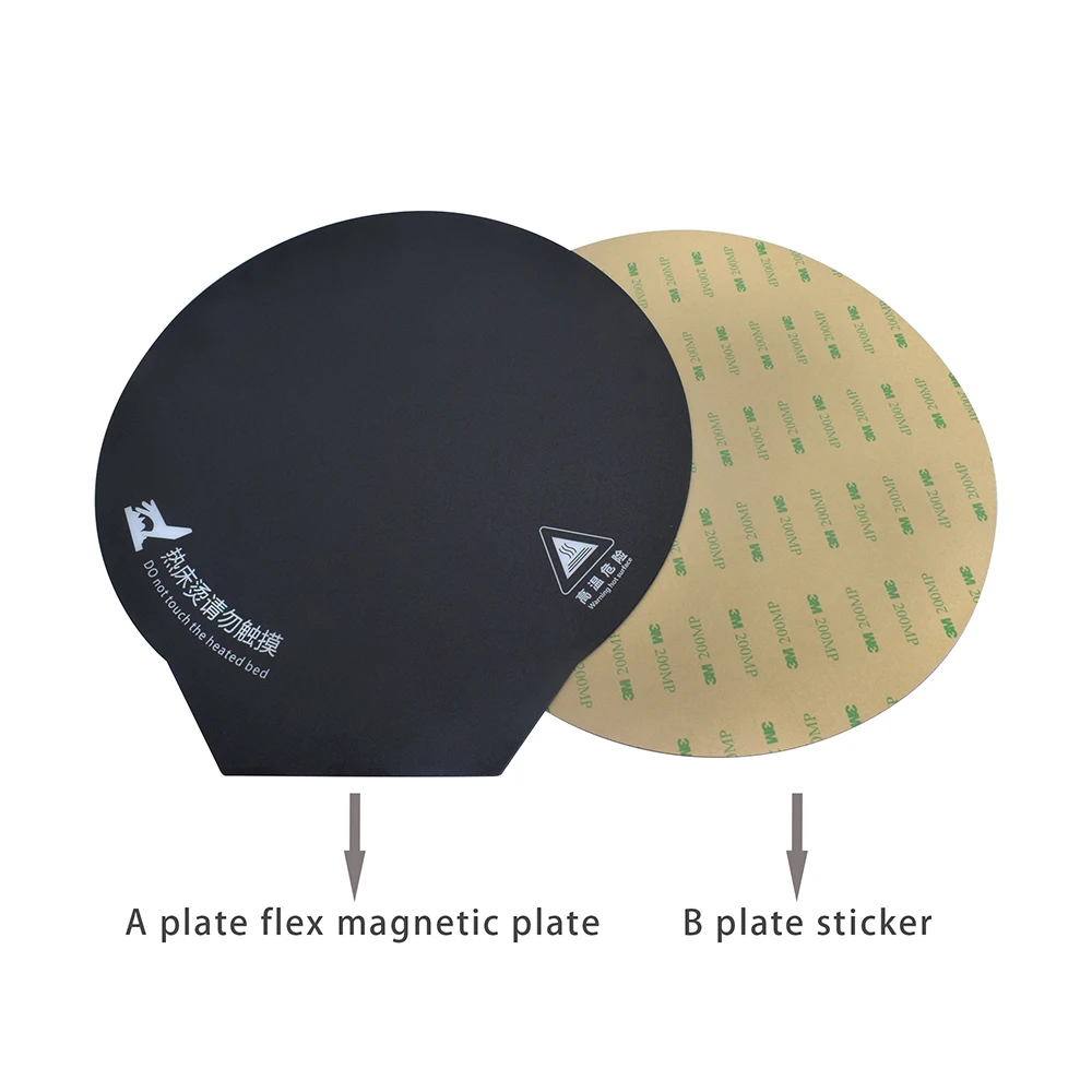 Round 200 220 240MM Magnetic plate hotbed platform 3M sticker Build Surface for ANYCUBIC Kossel linear plus Pulley 3D Printer | Компьютеры