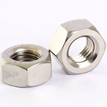 

M3/4/5/6/8 A2 Stainless Steel Hexagon Left Hand Thread Full Nuts Hex Reverse Nut M4 50Pcs