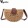 New Summer Rattan Bags Women Saddle Straw Shoulder Bag Handmade Crossbody Bag Lady Handbags Woven Bohemia Clutch 2022 ► Photo 1/6