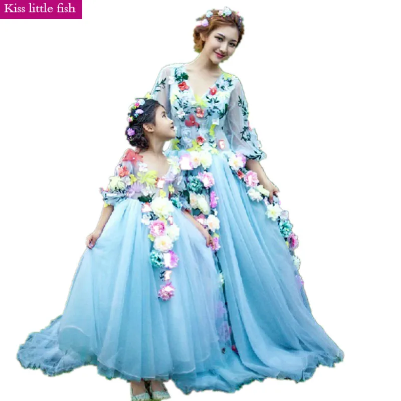 mother daughter designer dress