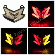 Papanda Moto Smoke LED Posteriore della Coda di Arresto del Freno indicatore di Direzione Luce per Kawasaki Ninja ZX-6R 636 Z800 Z125 2013-2017
