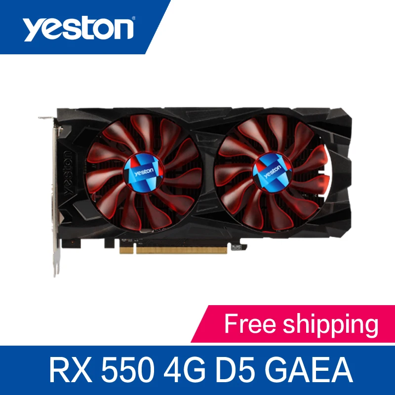Yeston Radeon RX550 4 ГБ GDDR5 PCI Express 3 0 DirectX12 видео игровая видеокарта Внешний для ноутбуков |