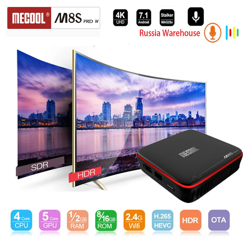 

Amlogic S905W M8S P W 2GB DDR3 16GB Flash Quad Core Voice Control IPTV Smart Set Top Box Android 7.1 Meida Player with 2.4G wifi