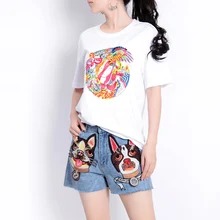 Высокое качество, новая мода, дизайнерская свободная футболка, индивидуальная Коралловая змея, инсет, Facebook, ручная вышивка, футболка с узором