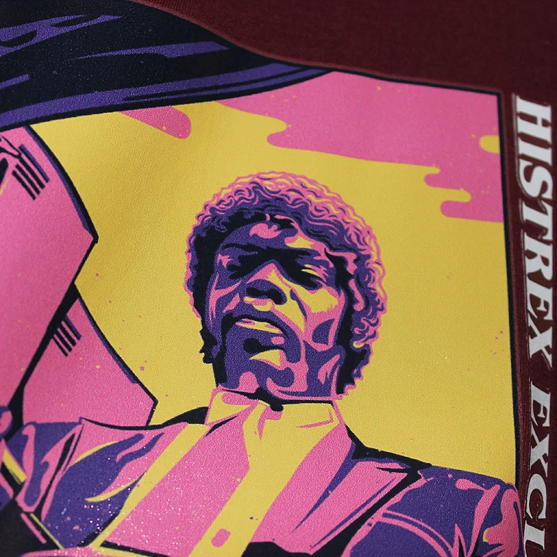 HISTREX Pulp fiction Квентин Тарантино 100 хлопок мужская футболка Женские футболки Harajuku Хип-хоп модная забавная футболка одежда TR7O4