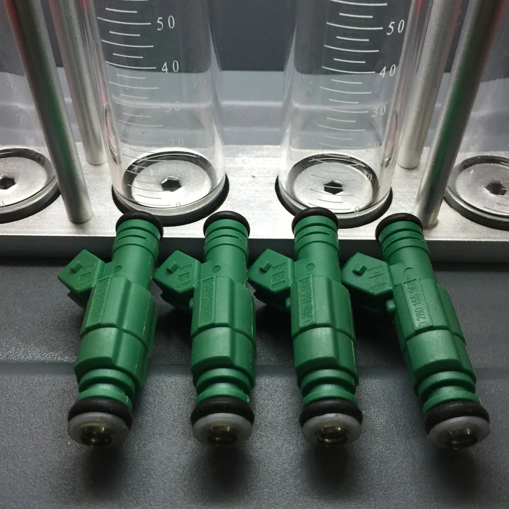 

Test video enclosed high quality 42lbs Fuel injector 0280 155 968 0280155968 Green Giant racing for volvo audi