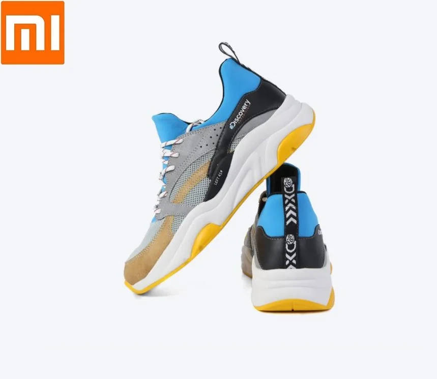 Xiaomi mijia Мужская Спортивная обувь на толстой подошве для бега на открытом воздухе удобные носки EVA амортизирующие дышащие мужские кроссовки
