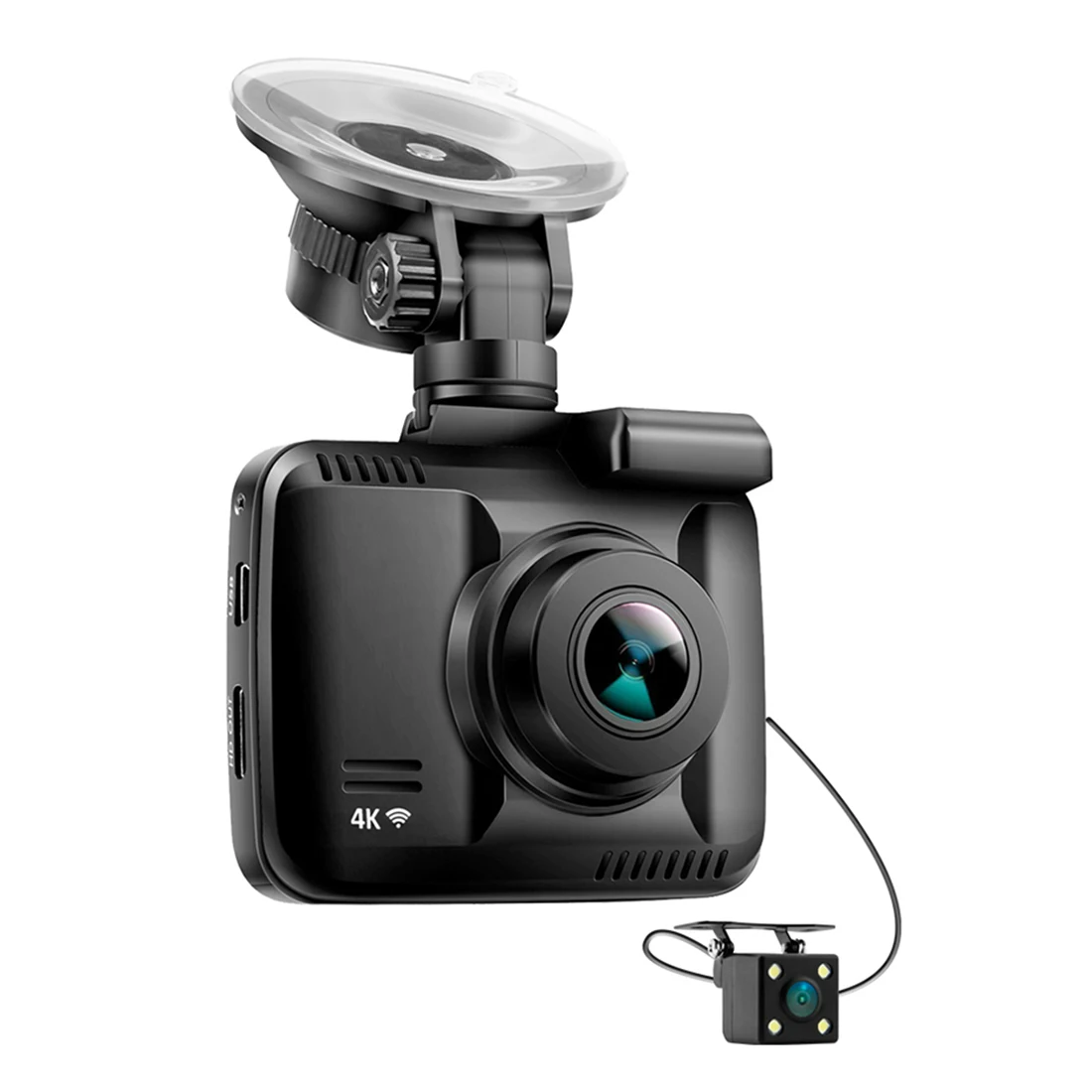 

Dual Lens GS63D WiFi FHD 1080P Front Dash Cam Novatek 96660 Camera Built in GPS + VGA Rear Car DVR Recorder 2880 x 2160P