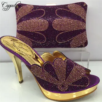 

Capputine 2019 New Arrival Italian Shoes And Bag Set For Party In Women Nigerian Pumps Shoes And Matching Bags Set BL885C