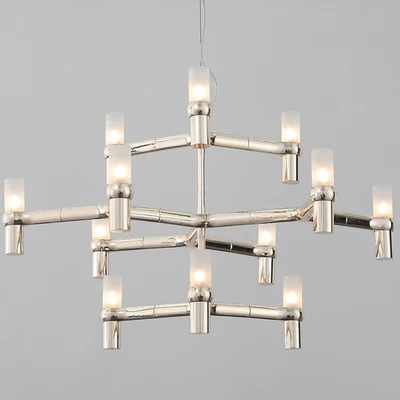 

Nemo crown minor chandelier 3 layers 12 heads Postmodern Art Lighting Lobby Villa Stairs Droplight Candle Crown Chandeliers