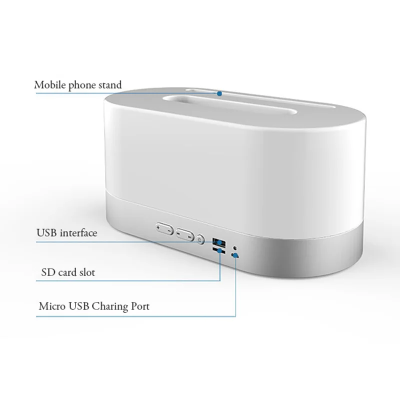 Tissue Box Wireless BT Speaker Stereo Music Soundbox Speaker With Phone Stand Function Support TF card U Disk Novelty Gift (6)