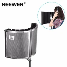 Neewer складной микрофон Акустическая изоляция щит с легкий металлический сплав, акустические пены, монтажные кронштейны и винты
