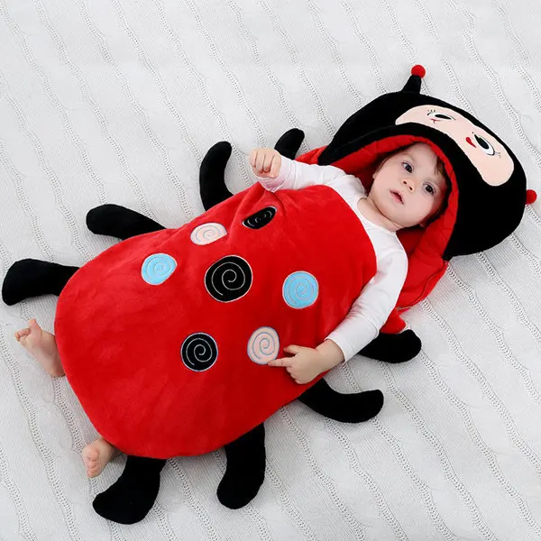 Осенне-зимний утолщенный спальный комплект для младенца, чтобы держать теплую форму животного ребенка