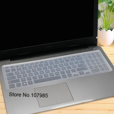 15,6 дюймов Чехол для клавиатуры ноутбука протектор для Dell Inspiron 15 5000 7000 7537 7546 7559 7557 3542 5547 M5545R M3541R M5555R - Цвет: Clear