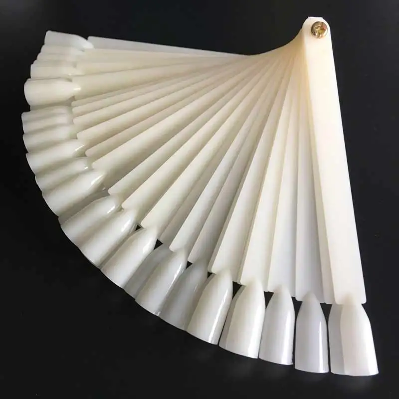 

50Pcs Nail Practise Finger Nail Art Tips High Quality UV Gel Sticks Polish Display Practice Tool France Manicure Tools 2 Colors