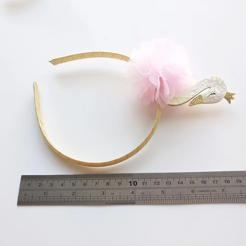 1 PCS New Cute Cartoon Swan Kids Hair Hoop Boutique Baby Hairbands Princess Headwear Girls Hair Accessories Children Headbands