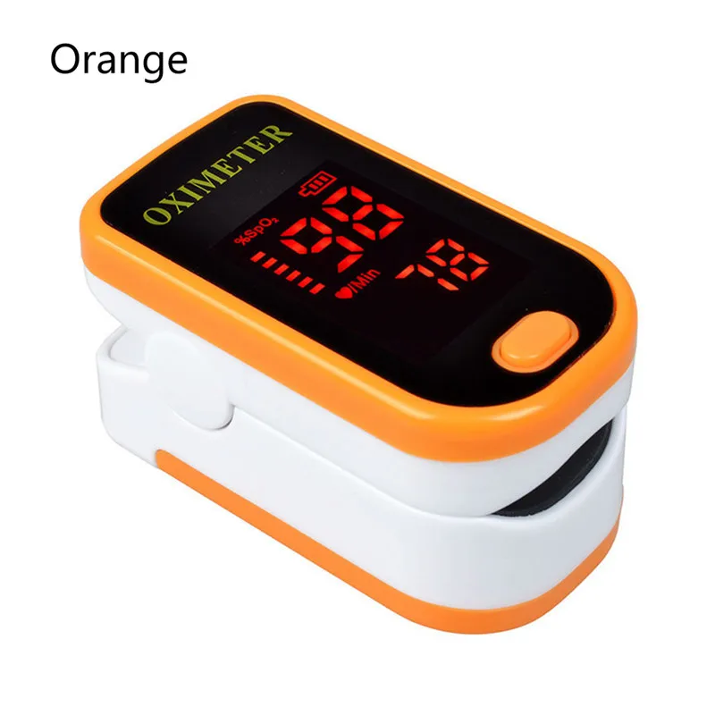 Oeak Пальчиковый оксиметр с кончиком пальца Oximetro De Pulso De Dedo светодиодный оксиметр Saturator Pulsioximetro - Цвет: orange