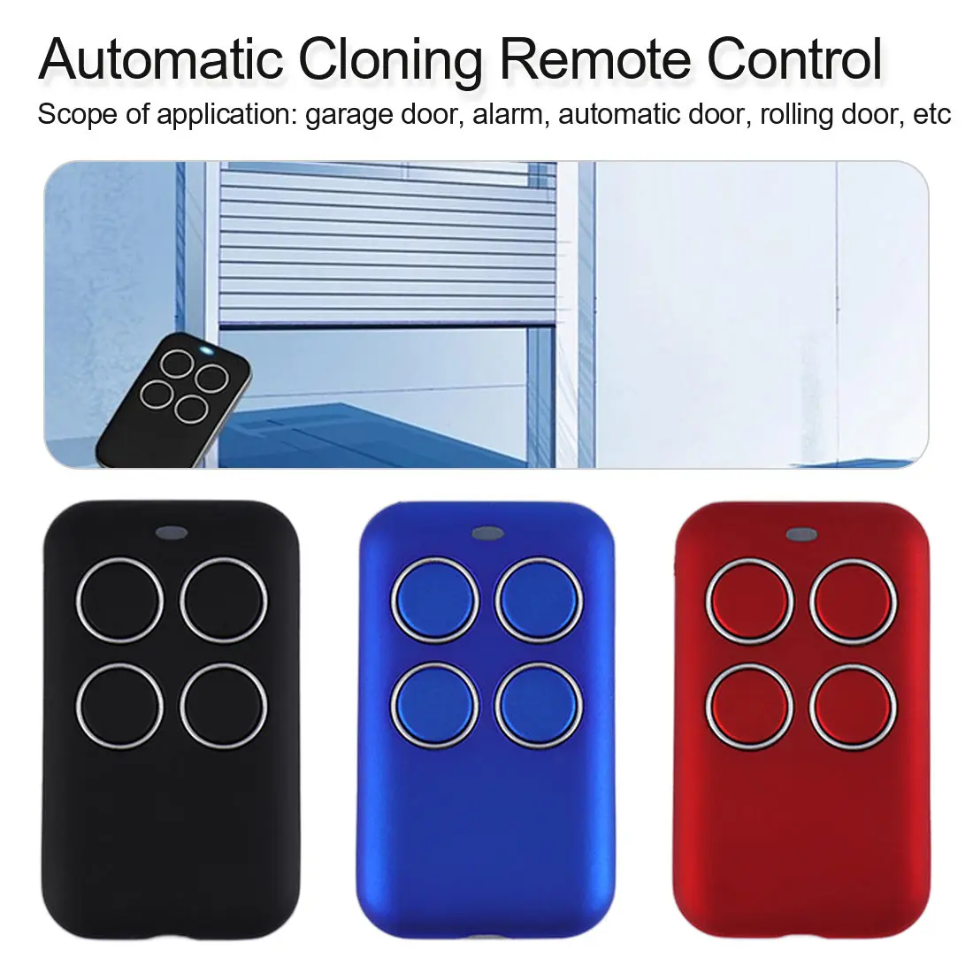

NOYOKERE 315/433MHZ Multifrequency Universal Automatic Cloning Remote Control PTX4 Copy Duplicator for Garage Gate Door