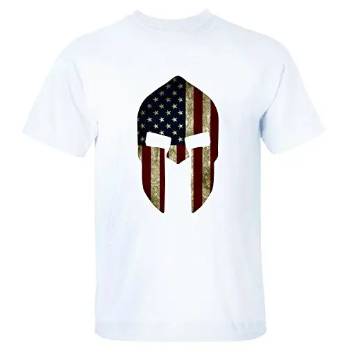 Men's American Flag Spartan Helmet T Shirt|t-shirt t-shirt|men t-shirtt ...