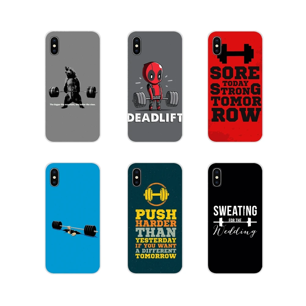 

Phone Cover Bag For Apple iPhone X XR XS MAX 4 4S 5 5S 5C SE 6 6S 7 8 Plus ipod touch 5 6 weightlifting Bodybuilding Gym Fitness
