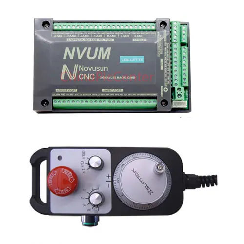 

NVUM Mach3 USB CNC Controller CNC Router Engraving Drilling Milling Machine Handwheel MPG