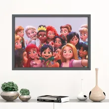 Принцесса Мулан Анна 3d окна наклейки на стену детская комната украшение дома постер из фильма мультфильм настенные художественные наклейки