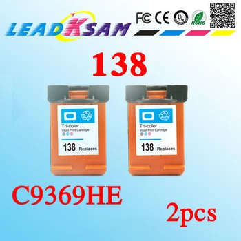 

2pcs 138 compatible for hp138 C9369HE photo color ink cartridges