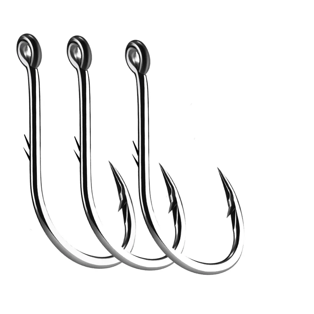 Simpleyi 50pcs Iseama Circle Carp Eyed Fishing Hook Size 12 9 6 4 1 1/0 2/0 3/0 4/0 5/0 Ring eye Japan Fishhook