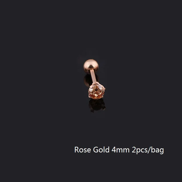 4mm rose gold