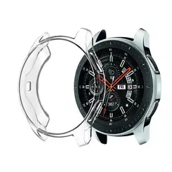 Модный простой прозрачный чехол для часов samsung Galaxy Watch 42/46 мм Тонкий ПК защитный бампер корпус для часов чехол прочный