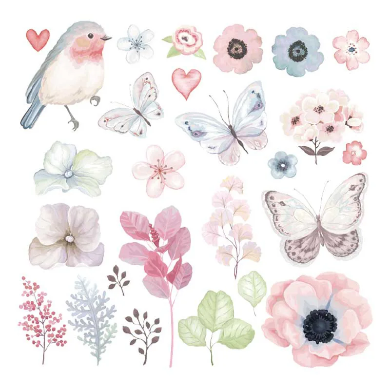 

For Kids Flower Cloth Patch Animal High Quality Promotional DIY Heat Tranfer Printing Iron On Cute 1Sheet Clothes Lovely