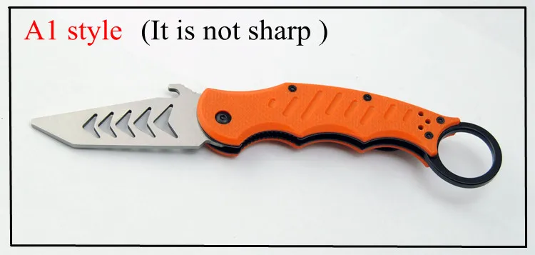 Новый karambit тренировочный подарок складной нож G10 Ручка 5cr13mov Лезвие 60 HRC кемпинг