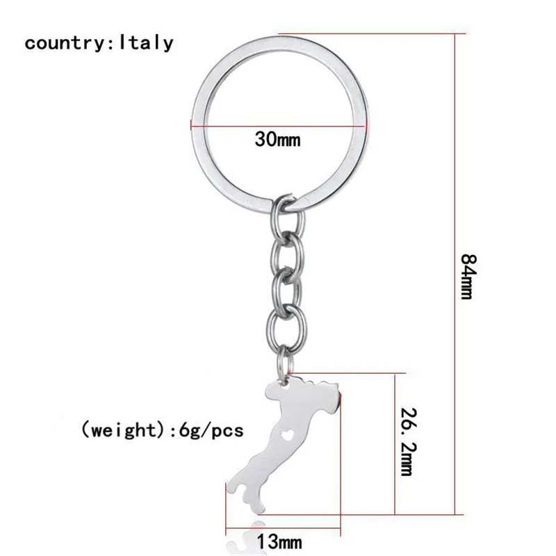 Elfin-Italy-Map-Key-Chains-Italy-Map-Stainless-Steel-Bag-Car-Keychain-Key-Ring-For-Women