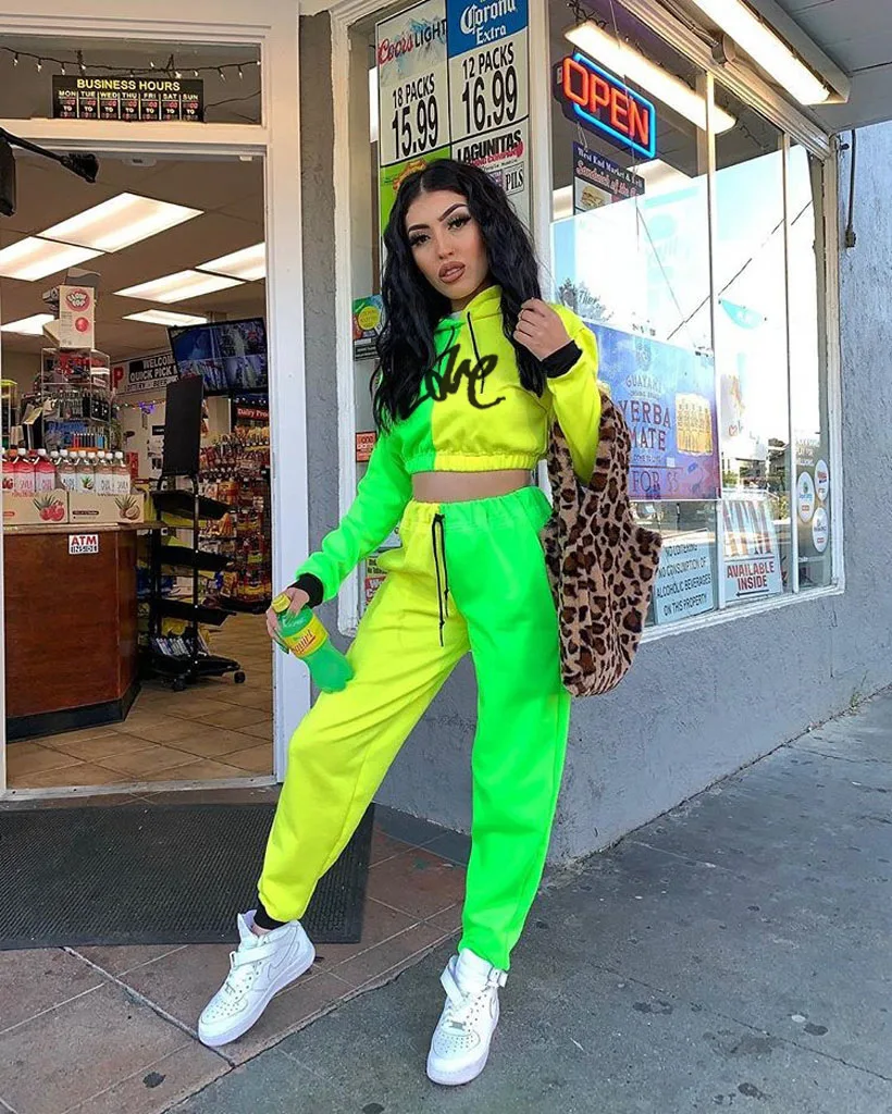 green tracksuits