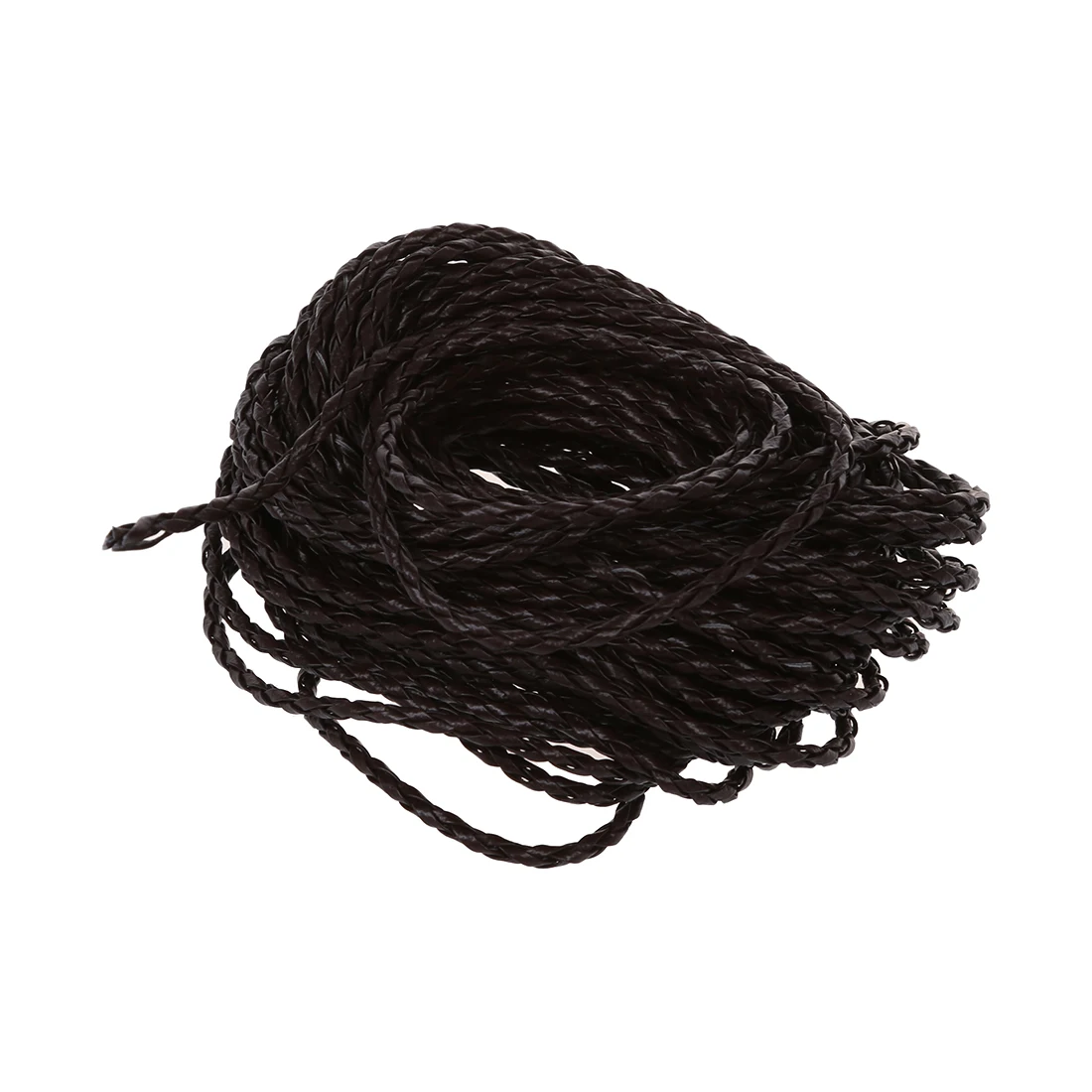 

3 mm Leather Strap Braided rope Brown 9 meters Crafts
