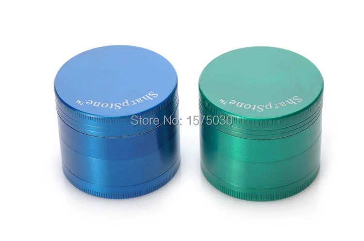 Top Brands Hot Sale 4-layer High Quality Metal Smoking Hand Crank Herb Tobacco Grinder Vibration Grinders 4 Colors Free Shipping 4