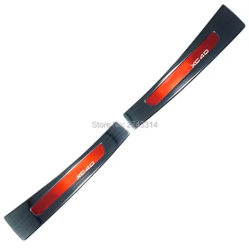 

For 2017 2019 2020 Volvo XC40 XC 40 Stainless Steel Rear Bumper Protector Sill Trim Tail Trunk Guard Pedal Car Styling Accessory