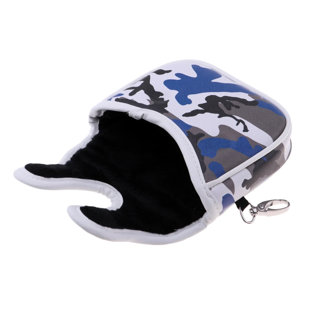 Golf Mallet Head Cover Putter Cover with Magnetic Closure Golf Headcover Golfer Club Supplies Accessories Equipment