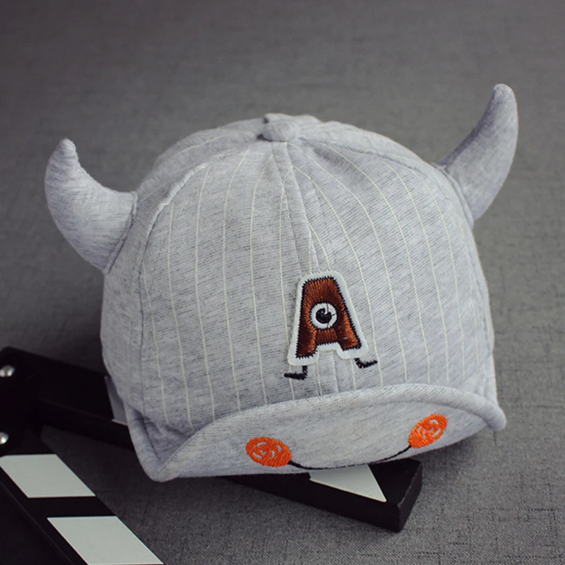 Accessories Girls Head Wear Spring Summer 5 18 Months Smiling Children S Baby Cow Horn Embroidered Letter A Soft Hat Tide Baby Month Embroidered Baby Hatssummer Baby Hat Aliexpress
