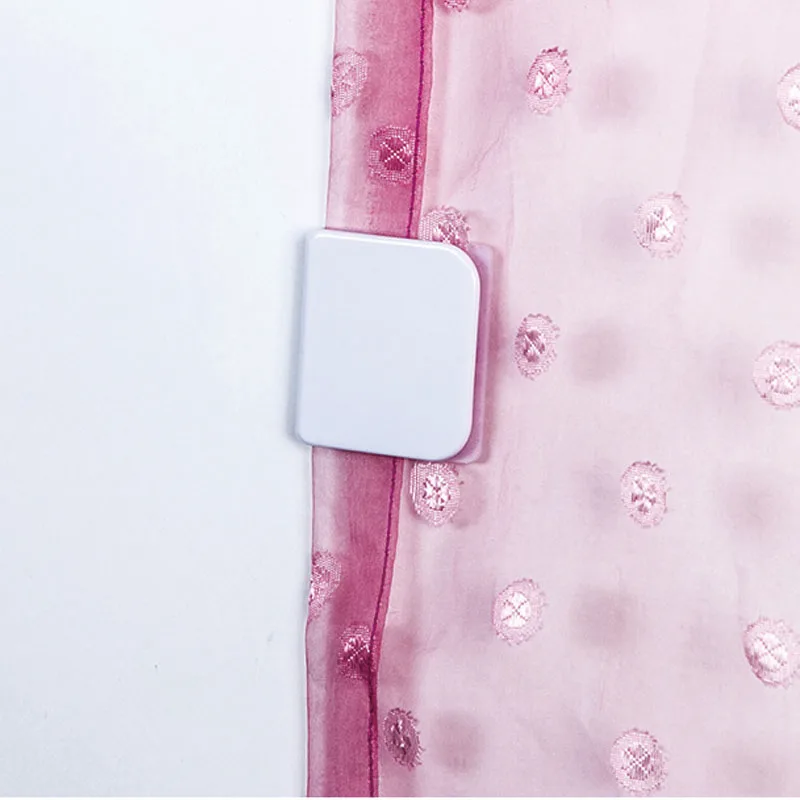 

2020 Rolha De Silicone 2pcs Shower Curtain Clip Bathroom Buckle Viscose Fixed Hook Seamless Sticky Hooks Prevent Moving Tools