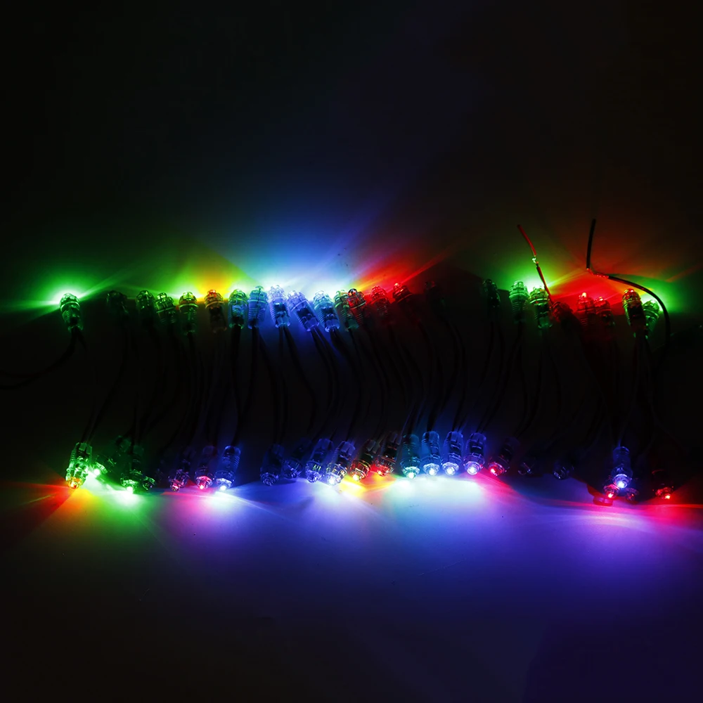 50pcs 9mm led pixel module string light DC5V IP68 waterproof channel letters led points light white/red/yellow/blue/green/rgb
