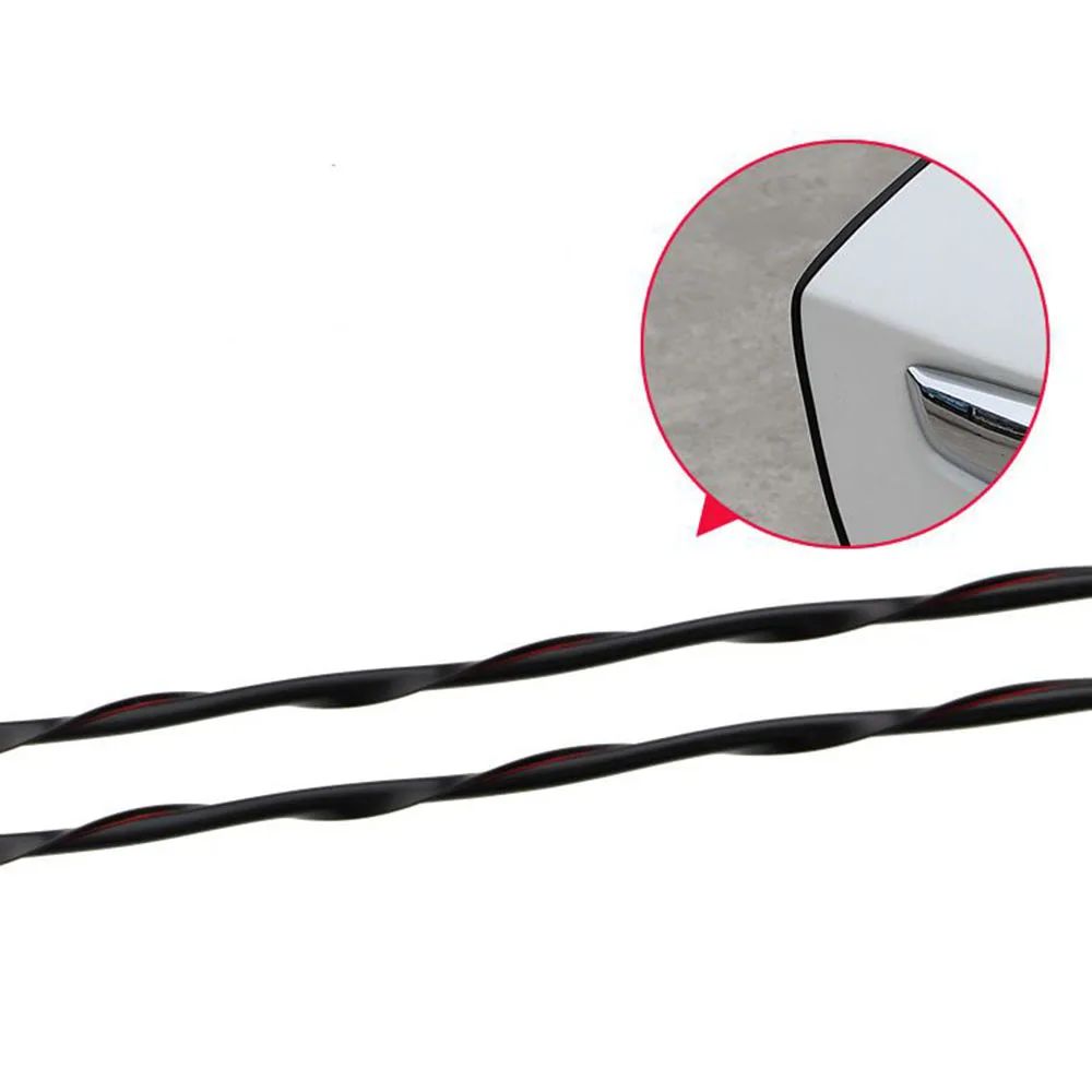  8M Car Door Scratch Protector Strips Rubber Edge Doors Moldings Side Protector Sticker Scratches Ve