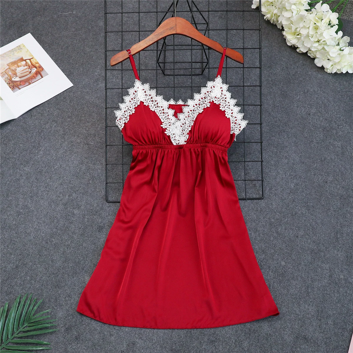 

Sexy Womens Silky Sleep Robe Strap Top Sleepwear Nightdress Lady Home Wear Nightgown Bath Gown Sleepshirts Bathrobe M-XL