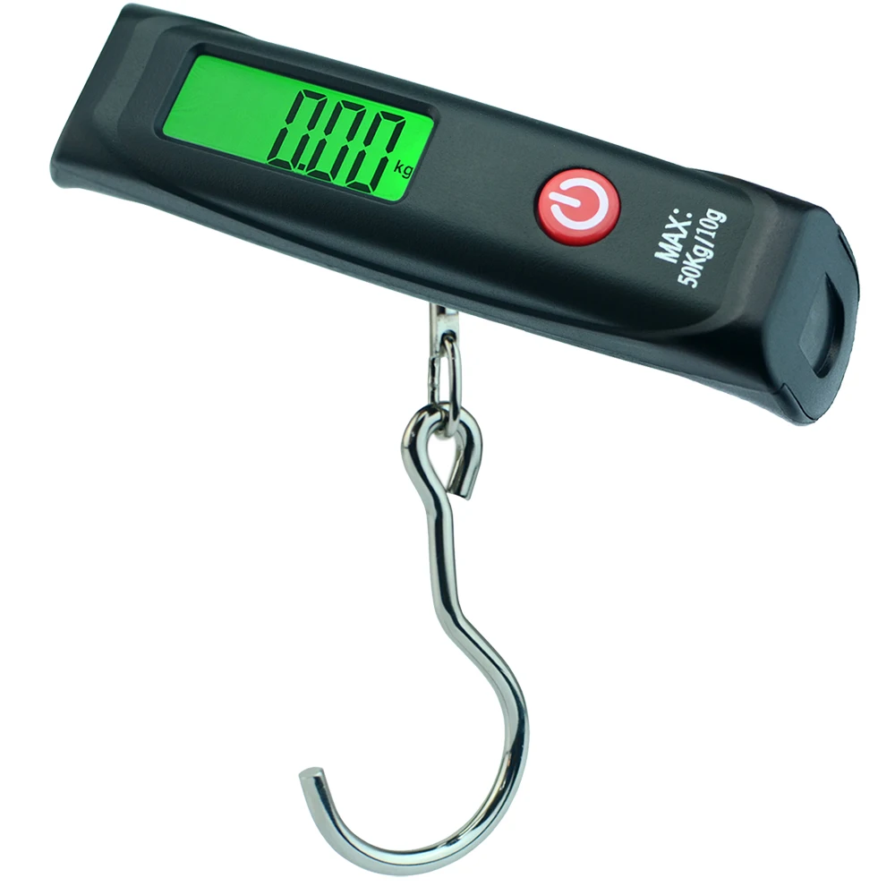 

Portable Mini Luggage scale 50kg10g Hand Held Travel suitcase Fish Hook Hanging Scale Electronic Weighting scale