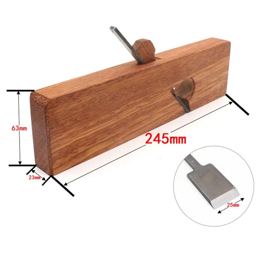 

Woodworking Craftsmanship Hand Tool 245mm Medium Knife Trimming Planer Carpenter DIY Edged Plane for Home Improvement