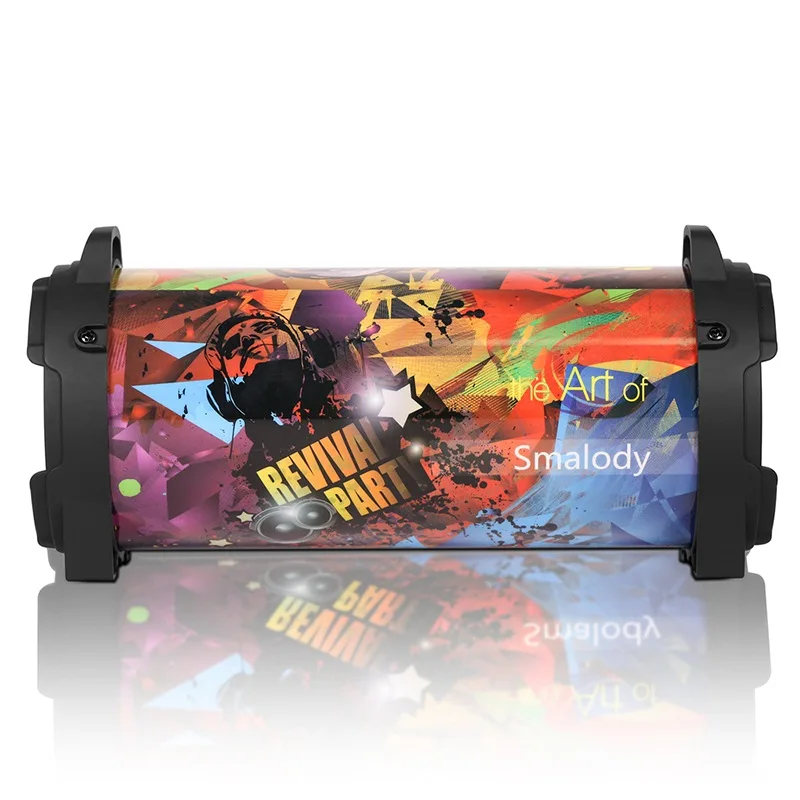

10W Fashion Wireless Bluetooth Speaker Portable Subwoofer Soundbar Column Music Player Center with FM Radio AUX TF Card Mic